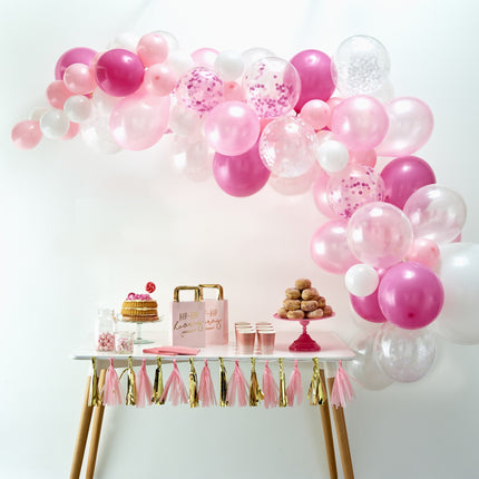 Arche de ballons roses DIY Set