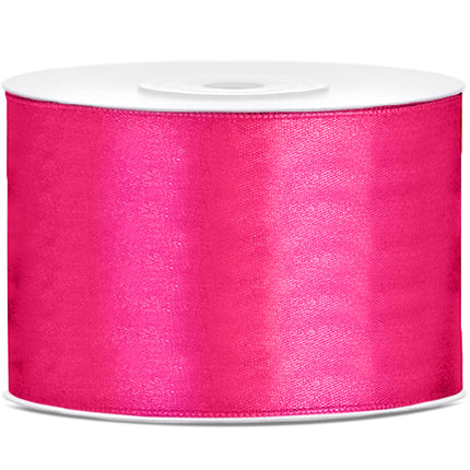 Ruban de satin Fuchsia 50mm 25m