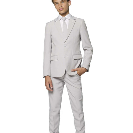 Costume gris Garçon Ado OppoSuits