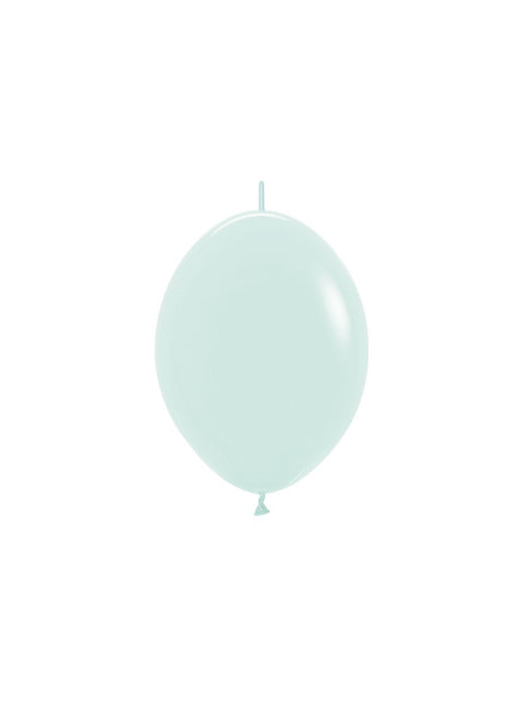 Ballons Pastel Vert Mat 15cm 50pcs