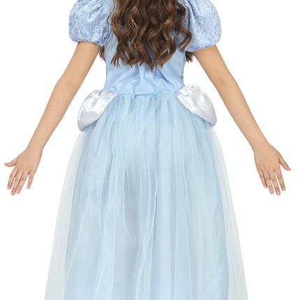 Robe de princesse fille bleue