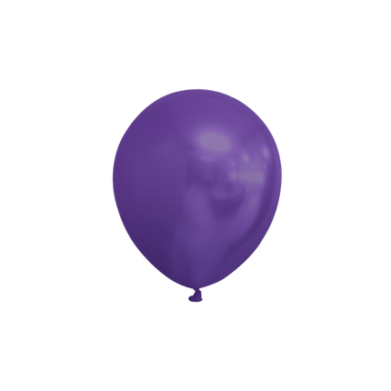 Ballons de baudruche mauves métallisés 13cm 100pcs