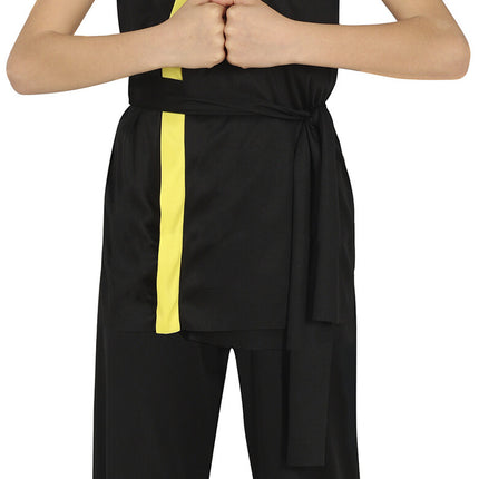 Costume de Ninja Noir Jaune Garçon