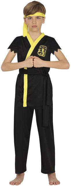 Costume de Ninja Noir Jaune Garçon