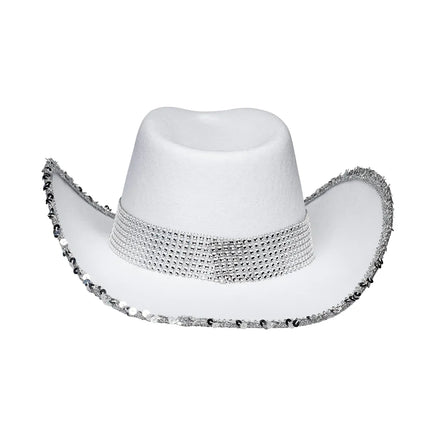 Chapeau de cow-boy mariage Bride Glitter