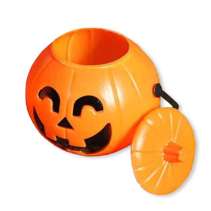 Citrouille d'Halloween avec couvercle 17cm