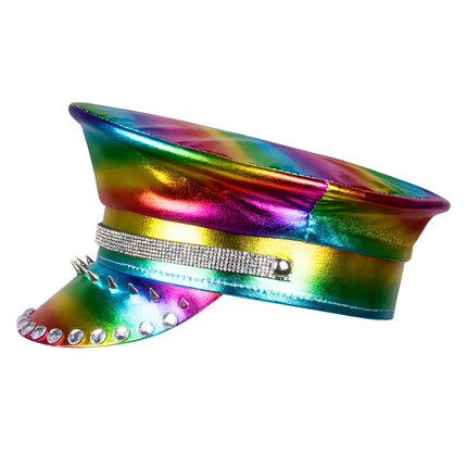 Casquette Clous arc-en-ciel