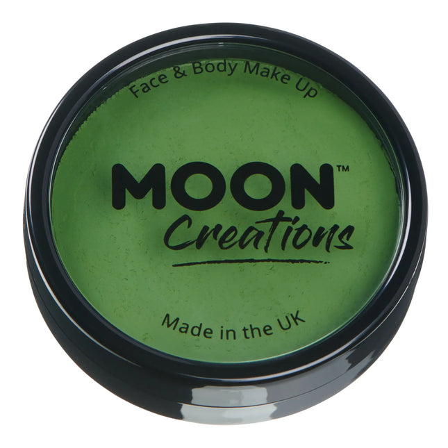 Moon Creations Pro Face Paint Cake Pots Grass Green 36g