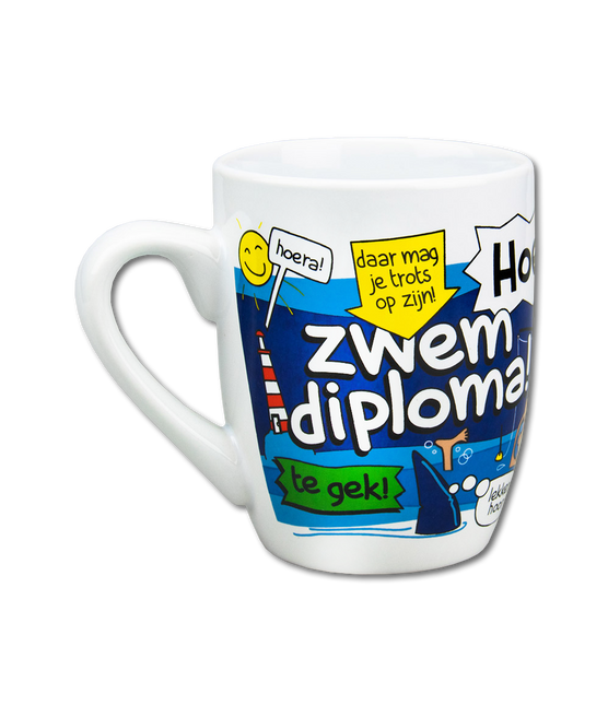 Mug Diplôme de natation 12cm