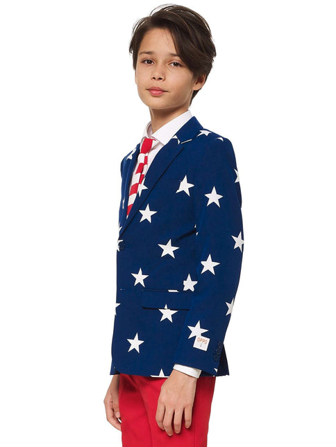 USA Stars Stripes Suit Boy Teen OppoSuits