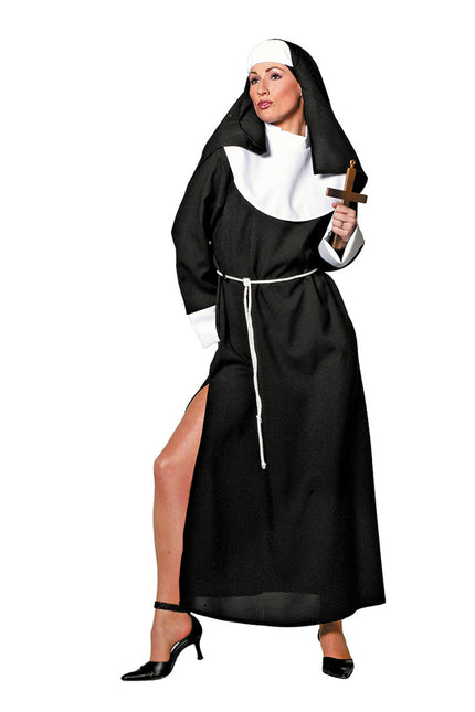 Costume de nonne Noir Sexy