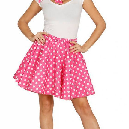 Grease Costume Set Pink 50's Ladies L