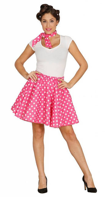 Grease Costume Set Pink 50's Ladies L