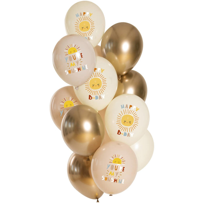 Bon anniversaire Ballons soleil 33cm 12pcs