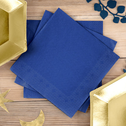 Serviettes de table bleu foncé 33cm 20pcs