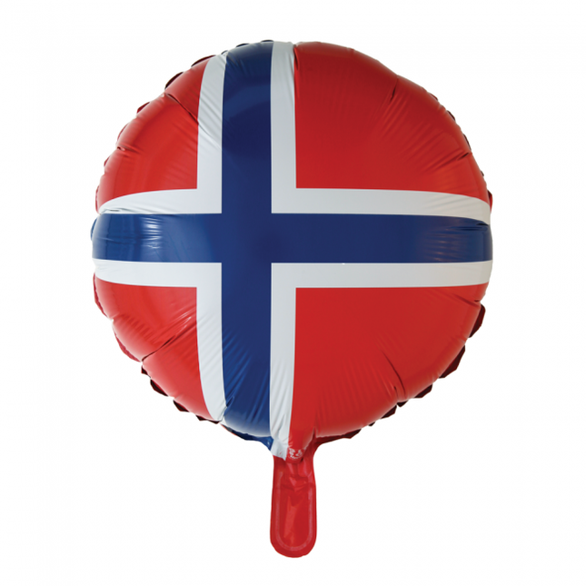 Ballon à l'hélium Drapeau Norvège 45cm vide