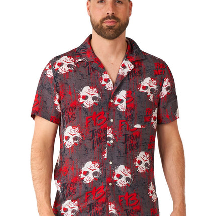 Chemise Vendredi 13 Manches courtes Hommes <tc>OppoSuits</tc>