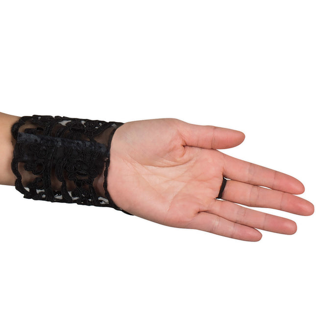 Gants en dentelle noirs