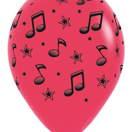 Ballons Notes de musique 30cm 25pcs