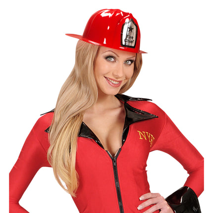 Casque de pompier rouge Fire Chief