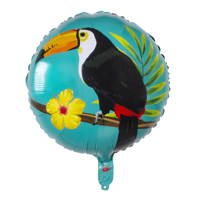 Ballon à hélium Toucan double face vide 45cm