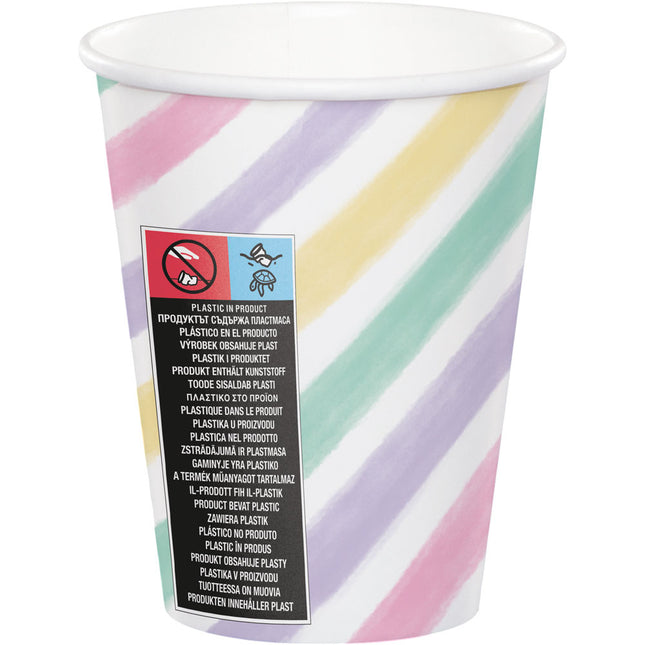 Gobelets Licorne en papier 256ml 8pcs