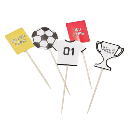 Bâtons de football pour cocktail 12cm 12pcs