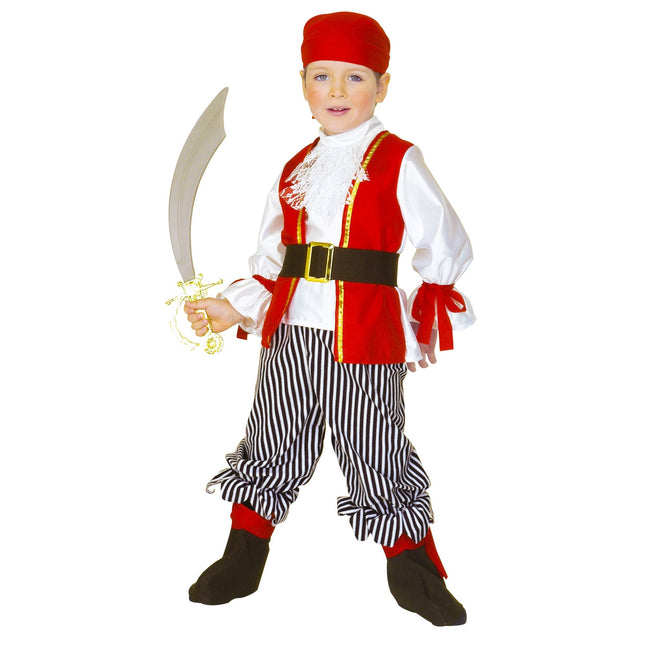 Costume de pirate Blanc Rouge Garçon