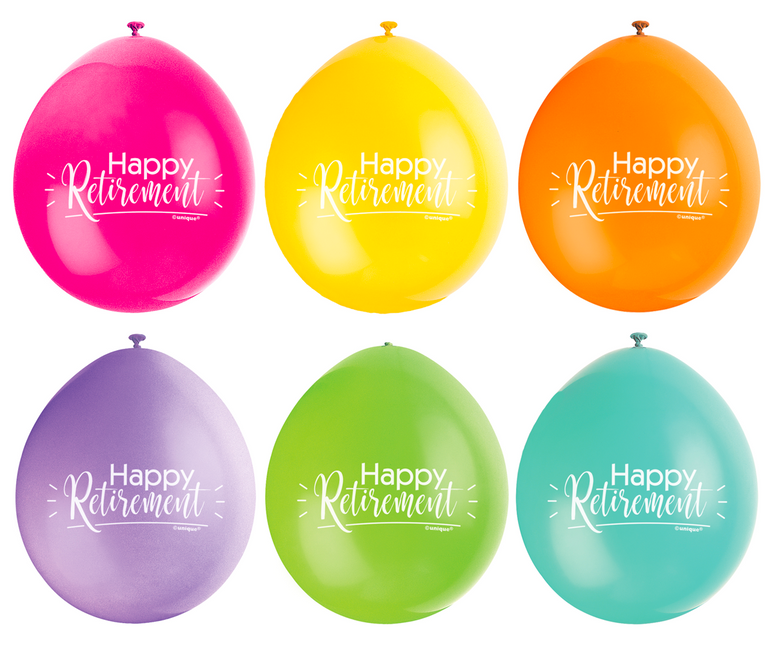 Ballons Bonne Retraite 28cm 10pcs