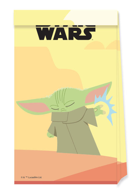 Sacs de fête Star Wars Baby Yoda 4pcs