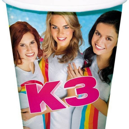 K3 Gobelets en carton 250ml 8pcs