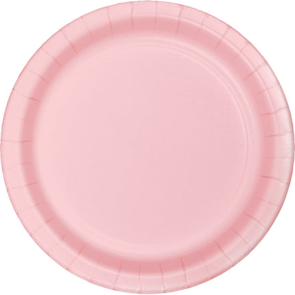 Assiettes rose pâle 23cm 8pcs