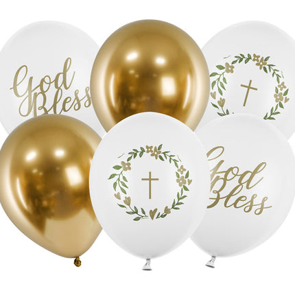 Ballons God Bless Mix 30cm 6pcs