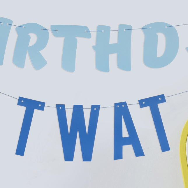 Lettre bleue String Birthday Twat 1.5m