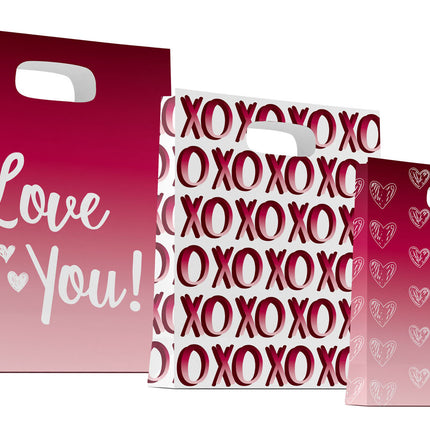 Sac cadeau Love 3pcs