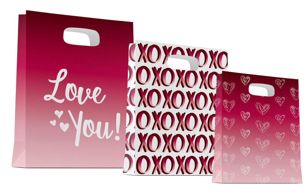 Sac cadeau Love 3pcs