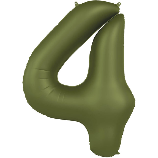 Ballon de 4 ans vert mat 86cm