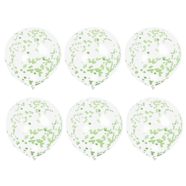 Confertti Ballons Vert Citron Vert 40cm 6pcs