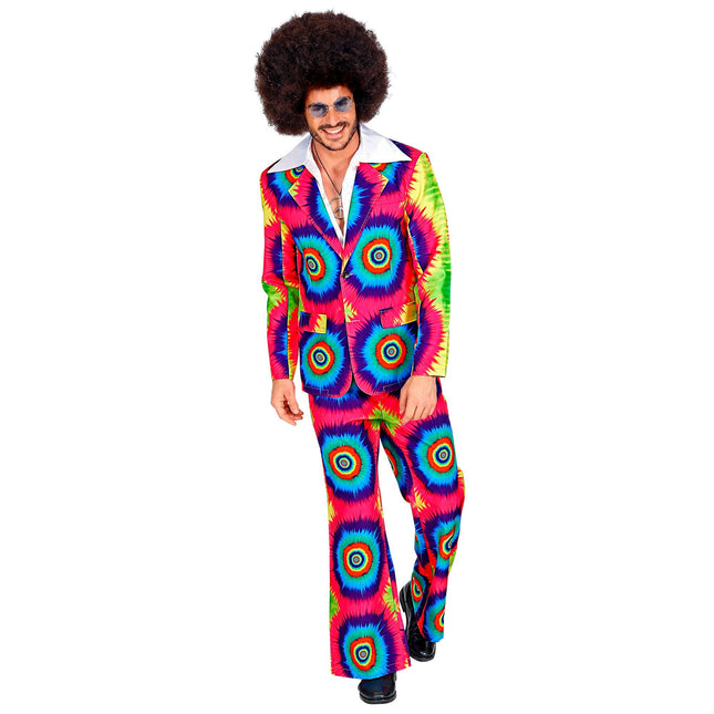 Disco 70S Costume Coloured Men's Groovy