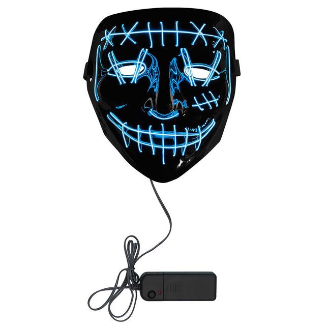 Halloween Masque Led Killer Smile Bleu