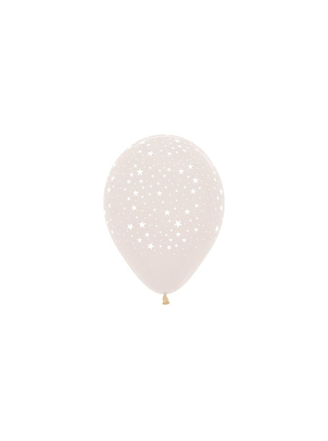 Ballons de baudruche étoiles cristal clair 12cm 50pcs