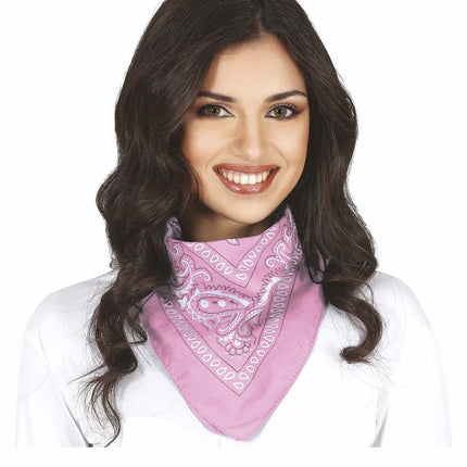 Foulard Bandana rose