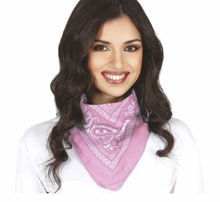 Foulard Bandana rose