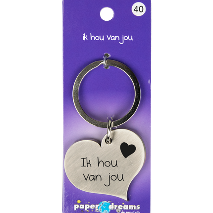 Porte-clés I Love You Heart 10cm