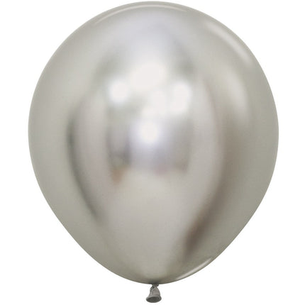 Ballons Reflex Silver 45cm 6pcs