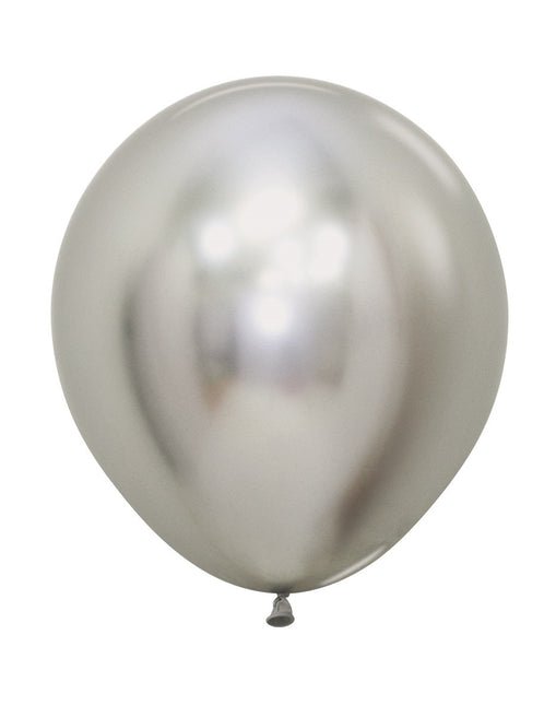 Ballons Reflex Silver 45cm 6pcs