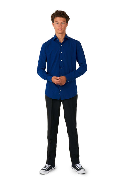 Chemise bleu foncé Garçon Teen OppoSuits