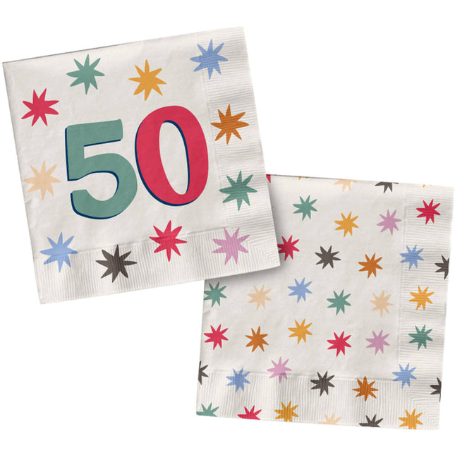 50 Years Napkins 33cm 20pcs