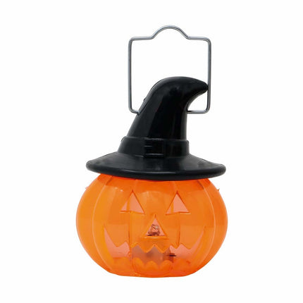 Décoration suspendue d'Halloween Citrouille avec lumière 8cm