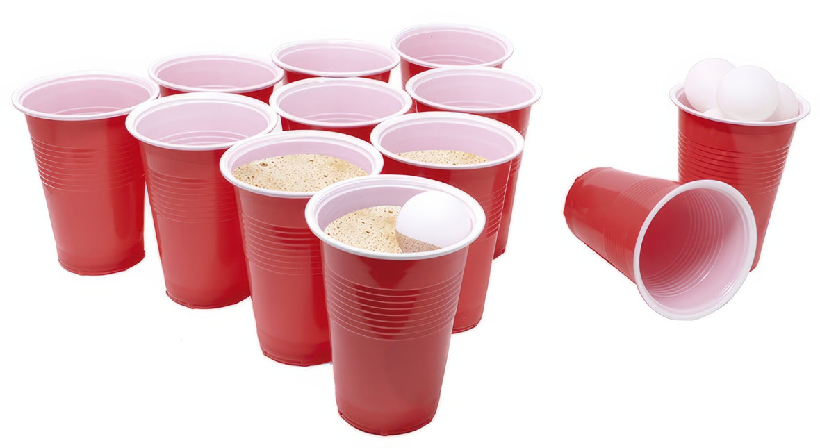 Set Beerpong rouge 35 pièces